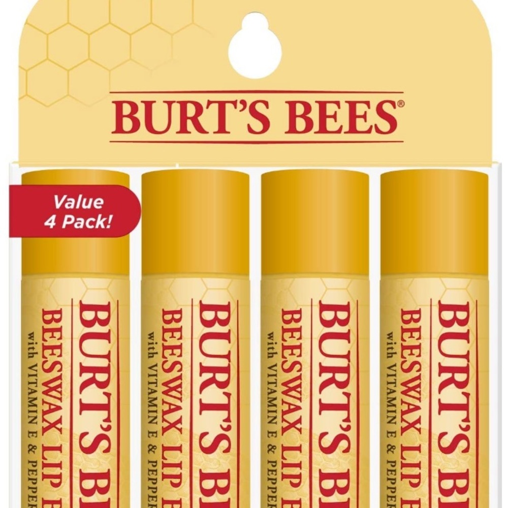 Burt’s Bees lip balms, 4 packs